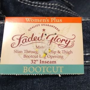Faded glory women’s bootcut jeans